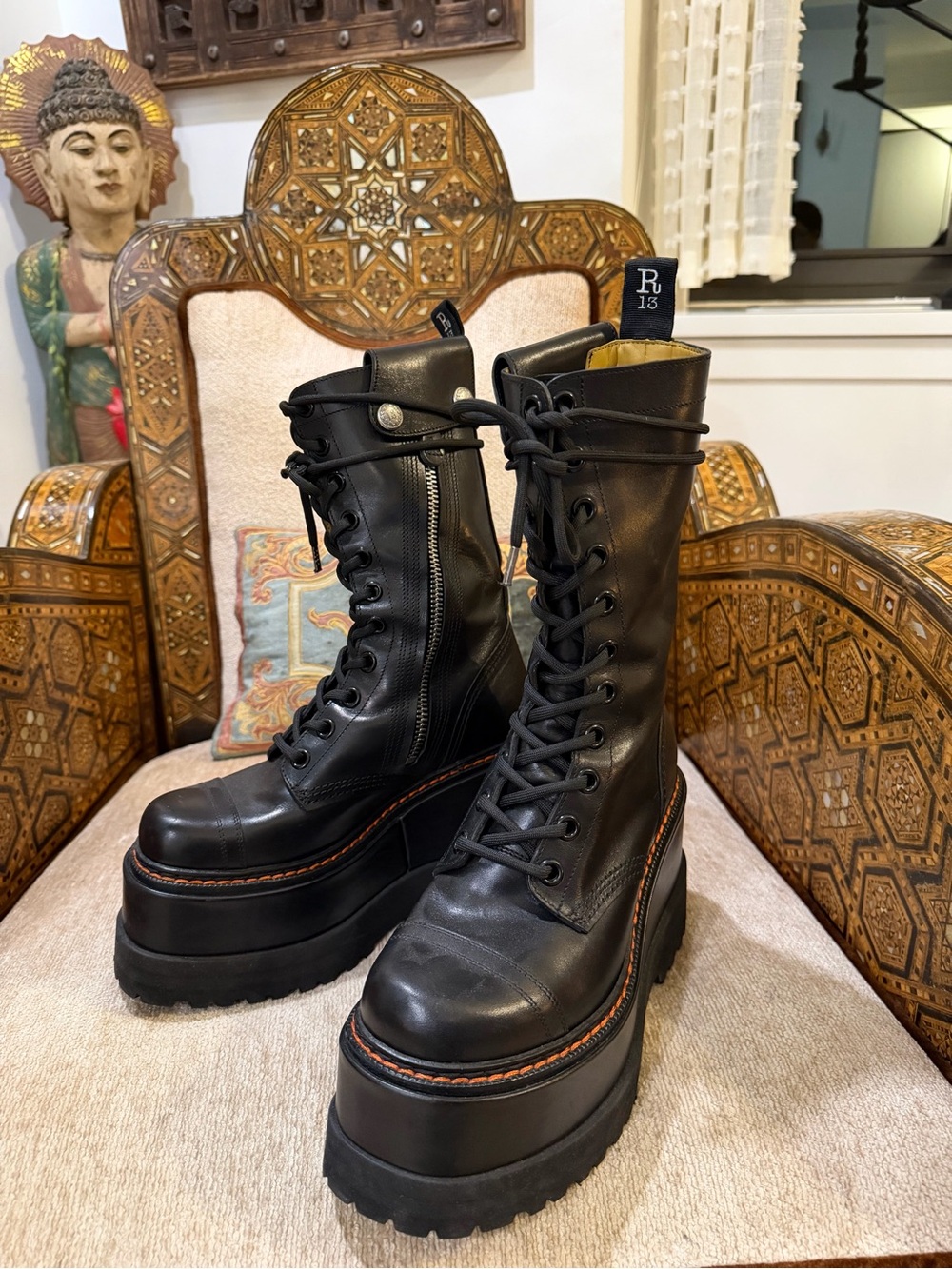 R13 Black Medium Jump Boot